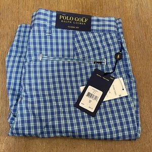 NWT - Polo RL Golf Classic Fit - Gingham Blue
